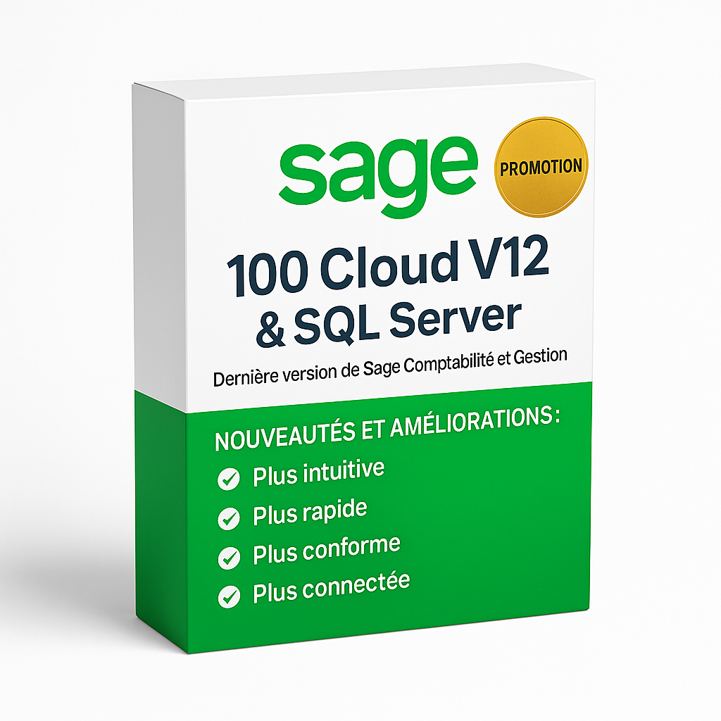 Pack de logiciels SAGE 100 Cloud v12 et SQL Server